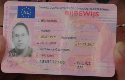 Netherlands driver's licence